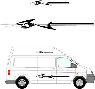 158 - Camper Van Graphics, Motor Home Vinyl Graphics Kit, Decals / Stickers.