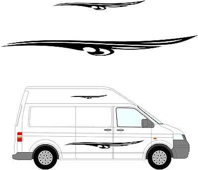 163 - Camper Van Graphics, Motor Home Vinyl Graphics Kit, Decals / Stickers.