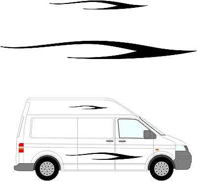 171 - Camper Van Graphics, Motor Home Vinyl Graphics Kit, Decals / Stickers.