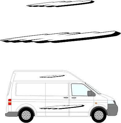 177 - Camper Van Graphics, Motor Home Vinyl Graphics Kit, Decals / Stickers.