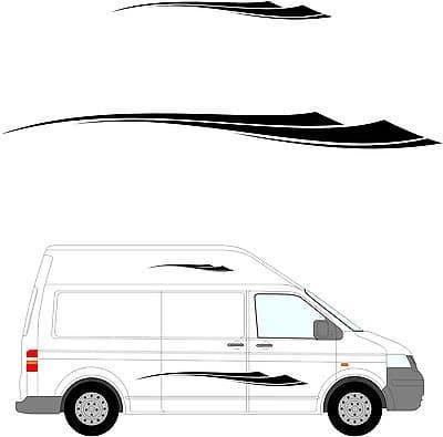 181 - Camper Van Graphics, Motor Home Vinyl Graphics Kit, Decals / Stickers.