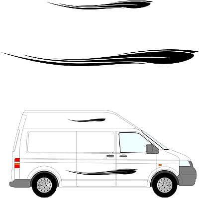 183 - Camper Van Graphics, Motor Home Vinyl Graphics Kit, Decals / Stickers.