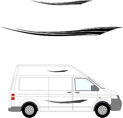 184 - Camper Van Graphics, Motor Home Vinyl Graphics Kit, Decals / Stickers.
