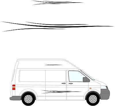 185 - Camper Van Graphics, Motor Home Vinyl Graphics Kit, Decals / Stickers.