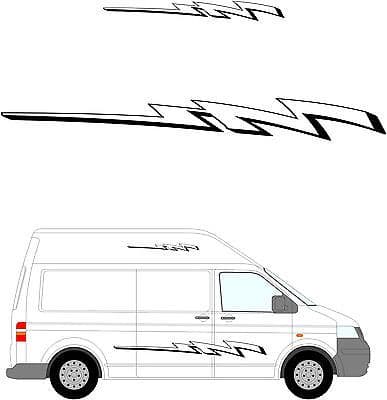 194 - Camper Van Graphics, Motor Home Vinyl Graphics Kit, Decals / Stickers.