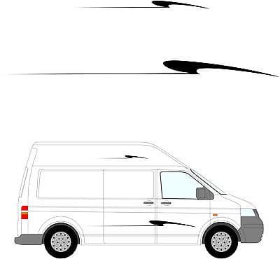 195 - Camper Van Graphics, Motor Home Vinyl Graphics Kit, Decals / Stickers.