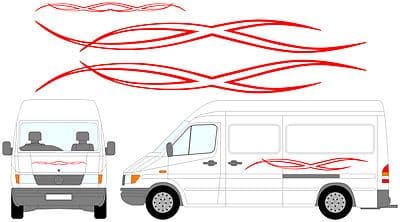 2 - Camper Van Graphics, Motor Home Vinyl Graphics Kit, Decals / Stickers.