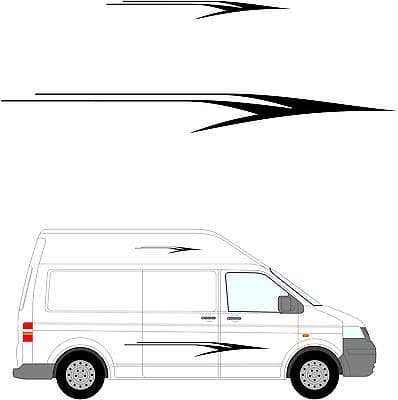 206 - Camper Van Graphics, Motor Home Vinyl Graphics Kit, Decals / Stickers.
