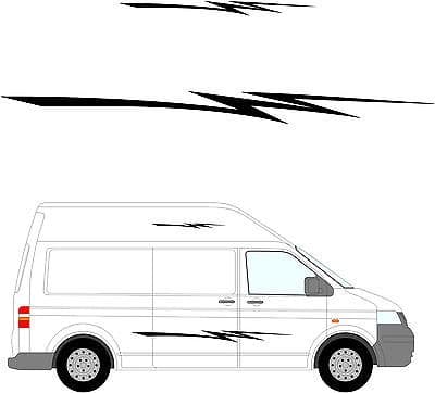 208 - Camper Van Graphics, Motor Home Vinyl Graphics Kit, Decals / Stickers.
