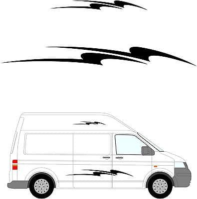 211 - Camper Van Graphics, Motor Home Vinyl Graphics Kit, Decals / Stickers.