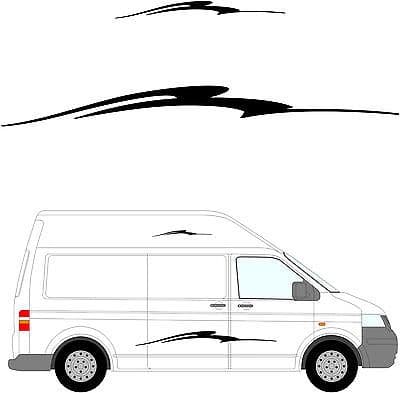 216 - Camper Van Graphics, Motor Home Vinyl Graphics Kit, Decals / Stickers.