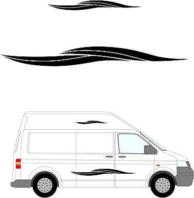 217 - Camper Van Graphics, Motor Home Vinyl Graphics Kit, Decals / Stickers.