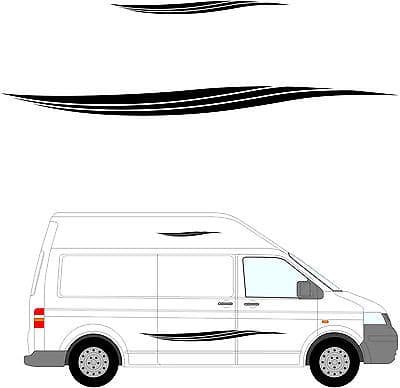 218 - Camper Van Graphics, Motor Home Vinyl Graphics Kit, Decals / Stickers.