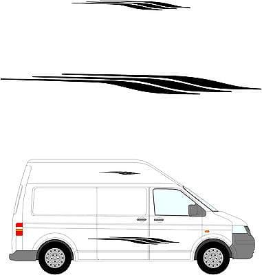222 - Camper Van Graphics, Motor Home Vinyl Graphics Kit, Decals / Stickers.