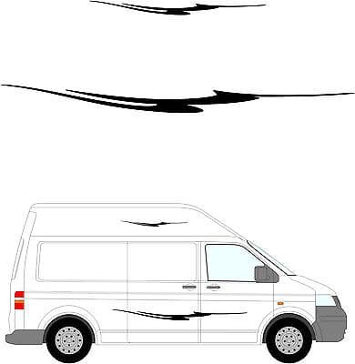 226 - Camper Van Graphics, Motor Home Vinyl Graphics Kit, Decals / Stickers.