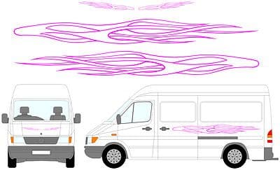 3 - Camper Van Graphics, Motor Home Vinyl Graphics Kit, Decals / Stickers.