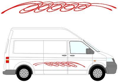 48 - Camper Van Graphics, Motor Home Vinyl Graphics Kit, Decals / Stickers.
