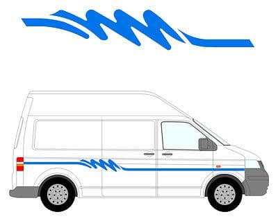 66 - Camper Van Graphics, Motor Home Vinyl Graphics Kit, Decals / Stickers.