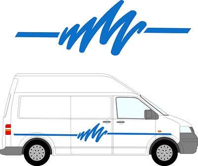 72 - Camper Van Graphics, Motor Home Vinyl Graphics Kit, Decals / Stickers.