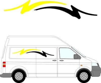 74 - Camper Van Graphics, Motor Home Vinyl Graphics Kit, Decals / Stickers.