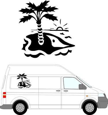 77 - Camper Van Graphics, Motor Home Vinyl Graphics Kit, Decals / Stickers.