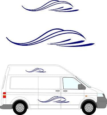 80 - Camper Van Graphics, Motor Home Vinyl Graphics Kit, Decals / Stickers.