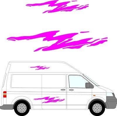 86 - Camper Van Graphics, Motor Home Vinyl Graphics Kit, Decals / Stickers.