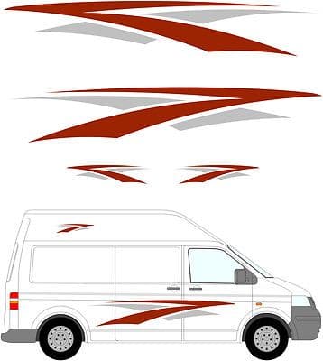 88 - Camper Van Graphics, Motor Home Vinyl Graphics Kit, Decals / Stickers.