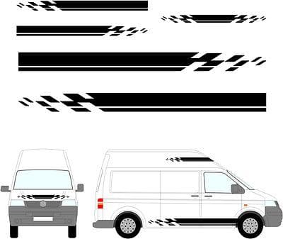 96 - Camper Van Graphics, Motor Home Vinyl Graphics Kit, Decals / Stickers.