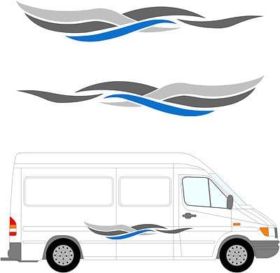 99 - Camper Van Graphics, Motor Home Vinyl Graphics Kit, Decals / Stickers.