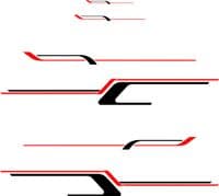 No.1127 Universal fitting motorhome caravan graphics decals stickers camper van.