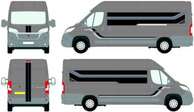 Universal fitting motorhome caravan graphics decals stickers camper van.