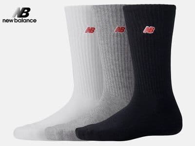 Adult's New Balance 'Patch Logo' Socks (LAS33763) x5: £5.50