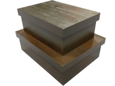 Brown Wooden Shoe Box