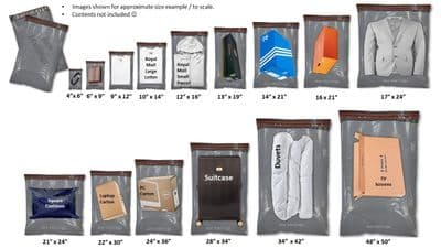 Grey Mailing Bags x100 Pieces