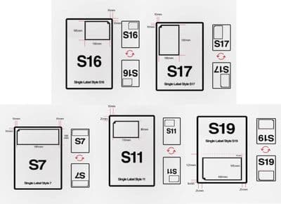 Integrated Labels x1000 Sheets