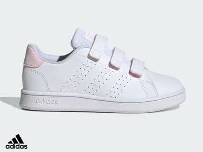 Junior Adidas ‘Advantage’ Trainers (IG4256) x4: £13.95