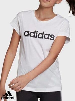 Junior Adidas Girls ‘Linear’ T Shirts (DV0357) x3: £3.50