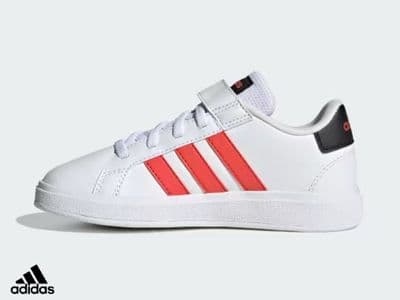 Junior Adidas ‘Grand Court 2’ Trainers (IG4840) x3: £11.95