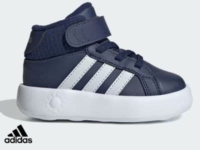 Junior Adidas ‘Grand Court Mid’ Trainers (IE3860) x5 (OP2): £12.95