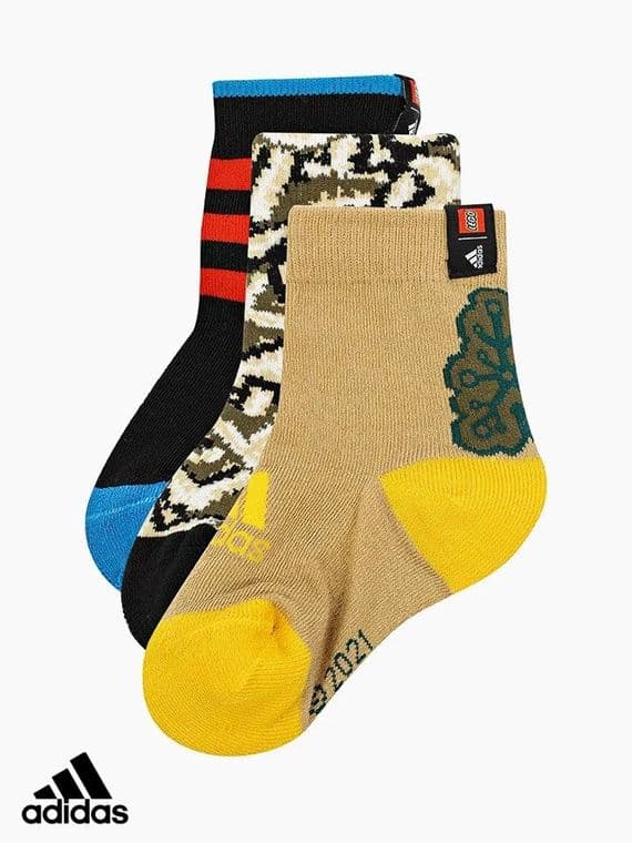 Junior Adidas x Lego 3 Pack Socks (GU3744) x4 (OP2): £5.95