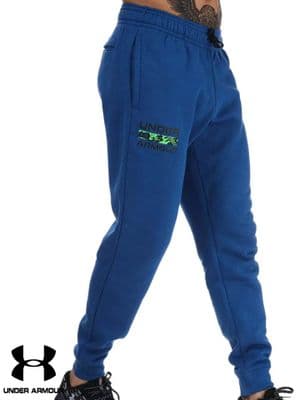 Men’s Under Armour ‘Rival Fleece Signature’ Jogger Pants (1366366-432) x4 (Option 1): £14.95