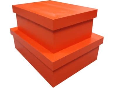Red Wooden Shoe Box