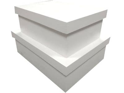 White Wooden Shoe Box