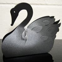 10 Swan Wedding Favour Boxes. Choose Colour - Choose Size. White, Black, Pearl, Matt