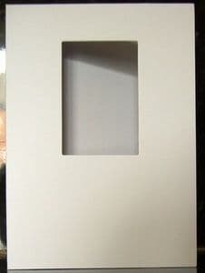 White Oblong Aperture Card Blanks With Envelopes, 250gsm - SC105