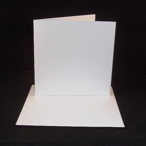 6" x 6" White Greeting Card Blanks Only No Envelopes