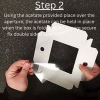 6x6 White Greeting Card Boxes With Aperture Lid