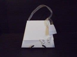 Blank Handbag Invite's - Colour: White - SC36
