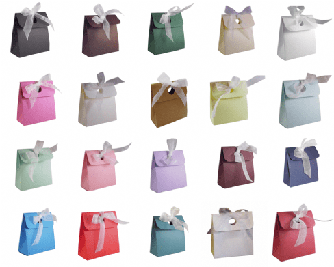 Box Bag Wedding Favour Boxes - Different Colours - SC12